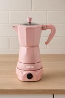 Jocca Cafetera Italiana Eléctrica Rosa 6 Tazas sin Cables con Jarra Transparente y Sistema Mantener Caliente - details 0