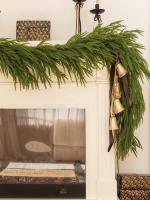 Guirnalda De Pino Artificial De 180CM 6FT Real Touch Para Decoración De Navidad Interior Y Exterior Guirnalda Verde De Invierno Para Exposiciones Y Bodas - details 0