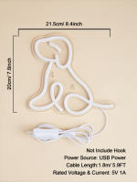 Chi-Buy 1PC Signo Neón LED En Forma De Perro USB Para Decoración De Pared De Habitación Luz Neón Adecuada Para Fiestas Y Regalos - details 0