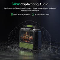 Monster VMay Televisor portátil para exteriores, pantalla 1080P Full HD de 15.6 pulgadas, audio de 60W, batería recargable incorporada de 12V/9A, 8 horas de reproducción de video, 25 horas de audio, Al aire libre, observación en vivo - details 5