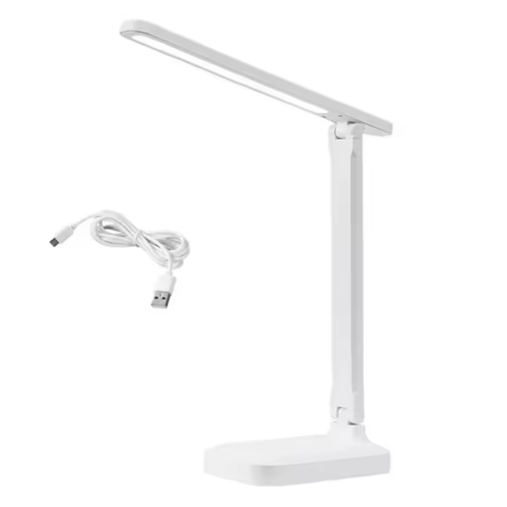Lámpara De Escritorio LED Plegable Con Interruptor Táctil Protección Ocular Para Estudio Dormitorio Con 3 Niveles De Brillo USB Recargable - 1