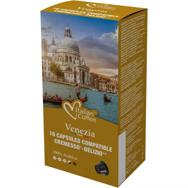 96 Cápsulas de Café 100% Arábica, Compatibles con Cremesso® Delizio® - 1
