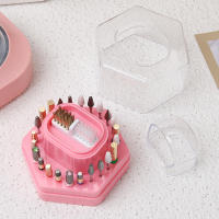Caja De Almacenamiento Para Brocas De Uñas Con Cepillo De Limpieza Y Soporte Para Cabezas De Molienda Para Salón De Manicura Accesorio De Arte De Uñas - details 5