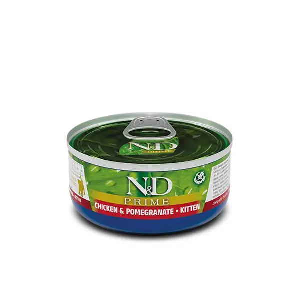 FARMINA N&D CAT KITTEN PRIME POLLO CAJA 24X70GR / Alimento completo para gatitos, gatos gestantes o lactantes - 1