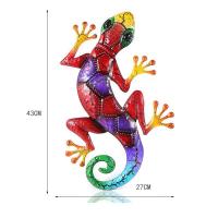 Decoración De Jardín De Geckos Metálicos Miniatura Escultura De Lurdo Para Exterior Adornos De Pared Para El Hogar Y Jardín - details 5