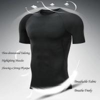 Camiseta De Compresión Transpirable Y Cómoda Para Ciclismo Y Correr Exterior Talla S-3XL Ropa De Entrenamiento Rápida Secado Para Hombres - details 7