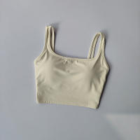 Sudadera Deportiva Para Mujer Con Correa En Hombro Y Espalda Hermosa Absorbedora De Choques Suéter De Yoga Deporte Fitness Running Outerwear Chaleco - details 1