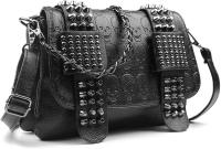 Bolso bandolera Gótico con Remaches y tachuela de Calavera para Mujer, de Piel sintético, type Mensajero, para el hombro, type pulsera, type billetera - details 0