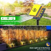 Lámpara Solar 3000K Para Decoración De Jardín Y Arbolares IP65 Impermeable Con 4 Luces LED Cálidas Iluminación De Paisaje De Jardín Y Calle Farol De Pared Solar - details 5