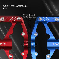 Pedales De Bicicleta GEWAGE De Aluminio Con Reflejantes Antideslizantes Para Montaña Accesorio De Ciclismo Plataforma Ultraligera - details 17