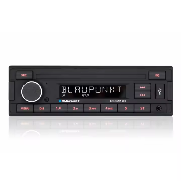 BLAUPUNKT BOLOGNA 200 Autorradio 1-DIN, elegante diseño, sintonizador RDS, entrada USB y AUX - 1