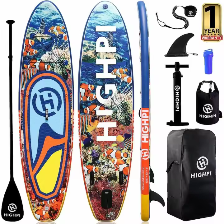 DEVESSPORT Tabla de Paddle Surf Hinchable Highpi 10’6 Sea World Todos los Accesorios - 1