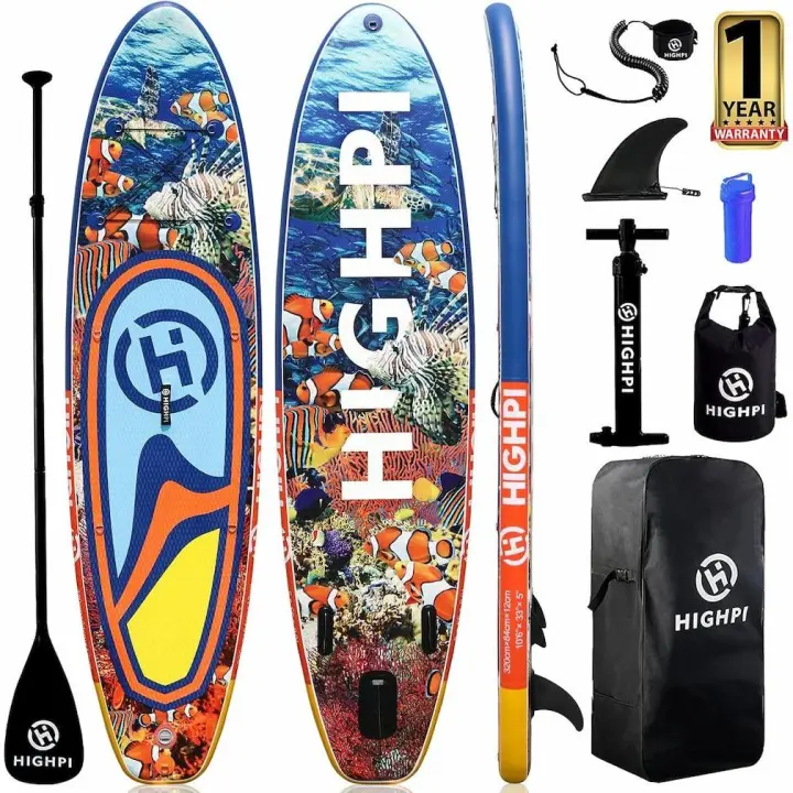 DEVESSPORT Tabla de Paddle Surf Hinchable Highpi 10’6 Sea World Todos los Accesorios - 1
