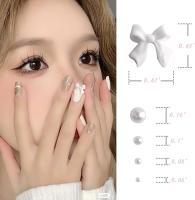 Juego de Adorno para uñas con LZO de Resina 3D y Diamantes de imitación: Diseño de uñas con Lagos Rosas bonitos y Remaches de Colores - details 2