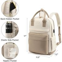 Mochila Portatil Mujer, 15.6 Pulgadas Impermeable Antirrobo, Casual Backpack Escolar para Ordenador Portátil con Carga USB para la Trabajo Viajes Universidad Colegio - details 4