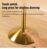 Lámpara De Mesa LED Táctil Recargable Luz De Lectura Retro Sin Cable Nórdica Para Estudio Dormitorio Escritorio Barra Hogar - details 6
