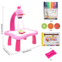 Mesa De Dibujo LED Para Niños Tablero De Pintura Artística Juguete De Graffiti Blanco Como Tablero Educativo Regalo Para Niños - details 1