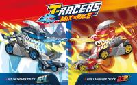 T-RACERS MIX´N RACE Pack Ice Launcher Truck & Fire Launcher Truck – Incluye 2 vehículo T-Racer Mix´N Race exclusivo. Presiona el disparador para lanzarlo. Compatible T-Racers Mix´N Race - details 0