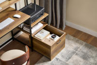 SoBuy Mesa Escritorio de Ordenador con 1 Cajón y 2 Estantes Escritorio de Oficina de Almacenamiento FWT103-PF ES - details 1