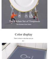 VIKAMA Alfombra De Cocina Anti-derrapante Absorbente Para Puerta Alfombra De Fregadero Lavable Moderna De Poliéster 100% - details 11