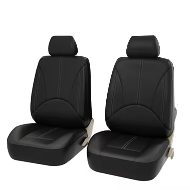 Funda De Asiento De Coche De Cuero PU Transpirable Cubierta Completa Para 5 Sitios Ajuste Con Airbag Compatible Con Todas Las Estaciones - 1
