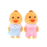 2PCS Figuras De Animales De La Selva Conejo Gato Tigre Pollo Juguete Coleccionable De Dibujos Animados Para Niños Regalos Ornamento Familiar Simulación - details 13