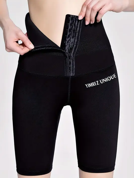 Pantalones De Yoga Para Mujer Cintura Alta Verano Levantamiento De Glúteos Skinny Cinco Cuartos Secado Rápido Con Cremallera Compresión - 1
