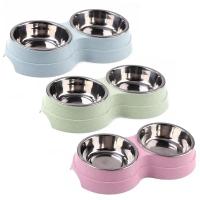 Tazas De Alimentos Y Agua Para Mascotas Doble Acero Inoxidable Alimento Y Agua Para Perros Gatos Pupusas Accesorios Pequeños Para Perros - details 2