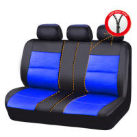 Funda de asiento de cuero sintético para Coche de 5 plazas, universal, con las costurastipo sándwich y Arco. - details 13