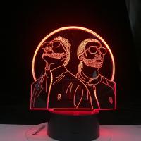 Lámpara Nocturna LED 3D Cambio De Color PNL Francés Para Dormitorio Regalos Sorpresa Para Fans Iluminación De Habitación - details 0