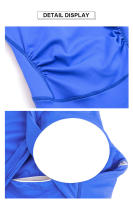 Conjunto De Yoga Para Mujer Con Padded Fitness Jumpsuit Cruzado En Espalda Y Pierna Flared Vestido De Entrenamiento De Correr Conjunto De Yoga De Nylon Talla Verdadera - details 12