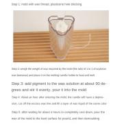 Molde De Vela Cilíndrica Para DIY Con Rayas Plástico Duradero Y Fácil De Librar Para La Fabricación De Velas De Forma Cilíndrica Y Topo Plano - details 4