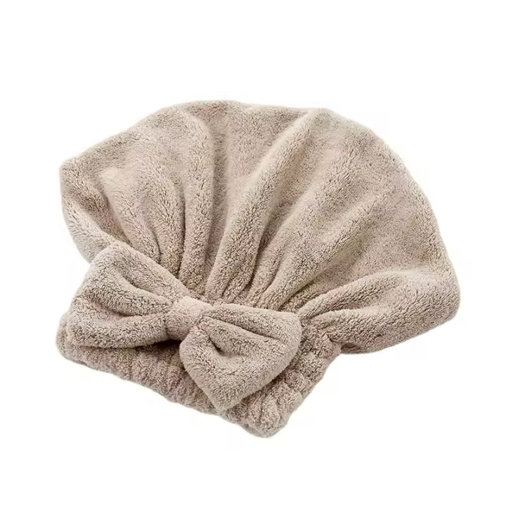 Bathing Cap De Algodón Poliéster Transpirable Y Secado Rápido Toalla Para Cabello Sin Desprendimiento Absorció 15s-20s Uso En Baño - 1