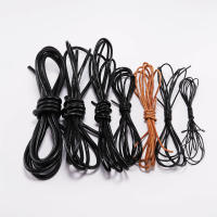Cuerda De Cuero Genuino Para Pulseras Y Joyería DIY Tamaño 1.5 2 2.5 3 4 5 6mm Thong Redonda Hecha a Mano De Vaca - details 8