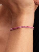 Pandora - Pulsera de tenis rosa brillante - Plata de ley - details 1