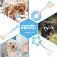 Juguetes Para Morder De Goma Suave Azul Duradero Para Entrenamiento De Dientes Para Chihuahua Y Yorkie Juguetes Interactivos Con Bola Y Hueso Para Mascotas Suministros - details 4