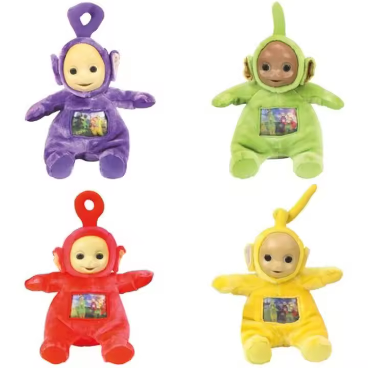 Peluche Teletubbies soft 4modelo Po, Tinky-Winky, Laa-Laa, Dipsy 26cm,Hecho de felpa suave con estilo original de Teletubbies - 1
