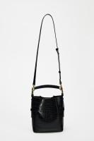 Bolso De Hombro Para Mujer Negro Con Patrón Animal Estampado Bolsa De Hombro Cruzada Con Cuerda Bolsa De Buho Tote Bolsa De Día - details 7