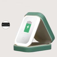 Maquillaje caja de almacenamiento con espejo de luz LED portátil de viaje maquillaje cosméticos joyería caja de almacenamiento táctil organizador de almacenamiento - details 3