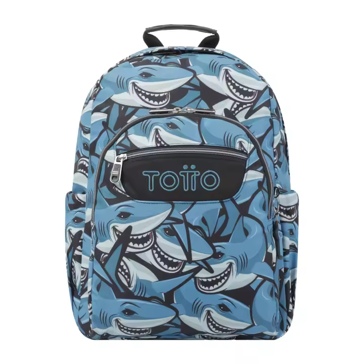Totto Mochila escolar   Acuareles -Dimensiones:33 x 44 x 14 cm-Material: Poliester reciclado - 1