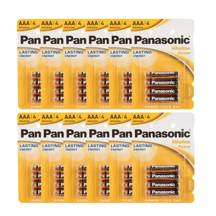 Pilas Panasonic AA-AAA Pack de 48 Pilas Alcalinas,1.5V,Alta Duración y Rendimiento Prolongado para Dispositivos de Uso Diario - 1