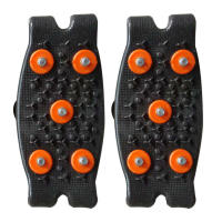 Cubrezapatos Antideslizantes Para Escalada En Nieve Y Montañismo Unisex Cubrezapatos De Hielo Con 5 Clavos Accesorios Para Caminar Y Senderismo - details 5