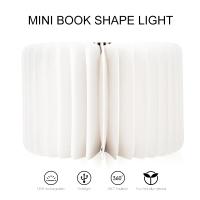 Lámpara De Mesa LED 3D Recargable Por USB Luz Nocturna De 3 Colores Plegable Creativa Con Imán Para Libros Iluminación Portátil - details 14