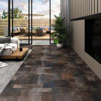 vidaXL Lama para Suelo PVC Autoadhesiva Estampadoido 5,11 m² Baldosa Color Estructura madera gris,  Estampado de color,  Estampado liso y mas - details 3