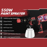 Pistola eléctrica de pulverización de pintura, fácil de pulverizar para el hogar, muebles de interior y exterior, vallas, paredes, obras de bricolaje,  techos,  armarios, pintura, 550W，Pistola eléctrica de pulverización - details 7