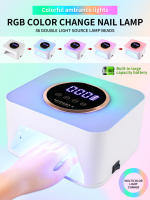 Lámpara LED Para Arte De Uñas Con 36 Piezas De Bolas Aurora Gradiente Y Pantalla De Botón De 4 Horas Sensor Automático - details 0