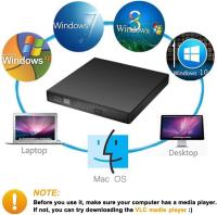 Fuente Externa De CD DVD USB 2.0 Slim Protable Lector / Escritor De DVD-RW CD-RW Para Portátil PC Laptop - details 5