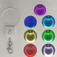 Llavero Recargable Con Luz LED De 10 Piezas Anillo De Acrílico Luz Nocturna USB Batería Recargable 7 Colores DIY Lámpara Para Dropshipping - details 1