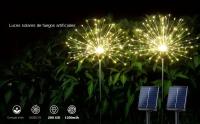 Luces Solares Para Jardín Garedn Con 8 Modos De Iluminación Y Control Remoto Impermeables Y Decorativas Para Exterior - details 2