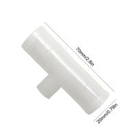 6pcs Conector De Tee Para Bebederos De Pájaros PVC 20mm Suministro De Agua Y Alimentación Para Ganado Y Pollos - details 0